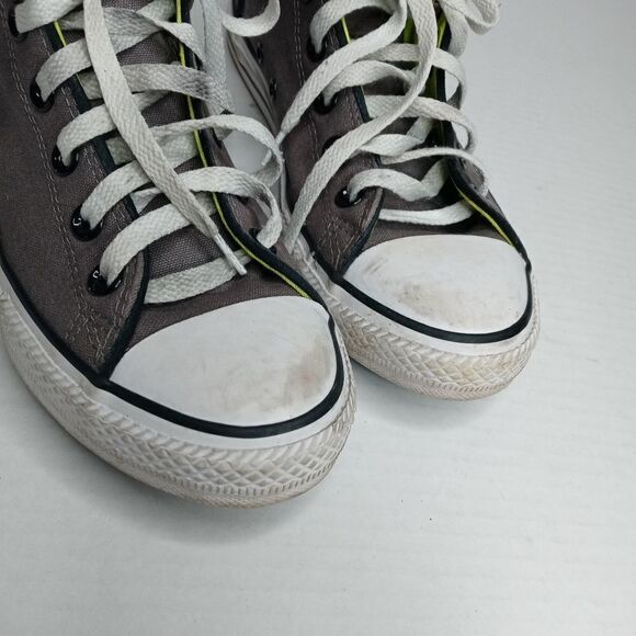 Converse high top gray sneakers size 5 - Picture 4 of 9